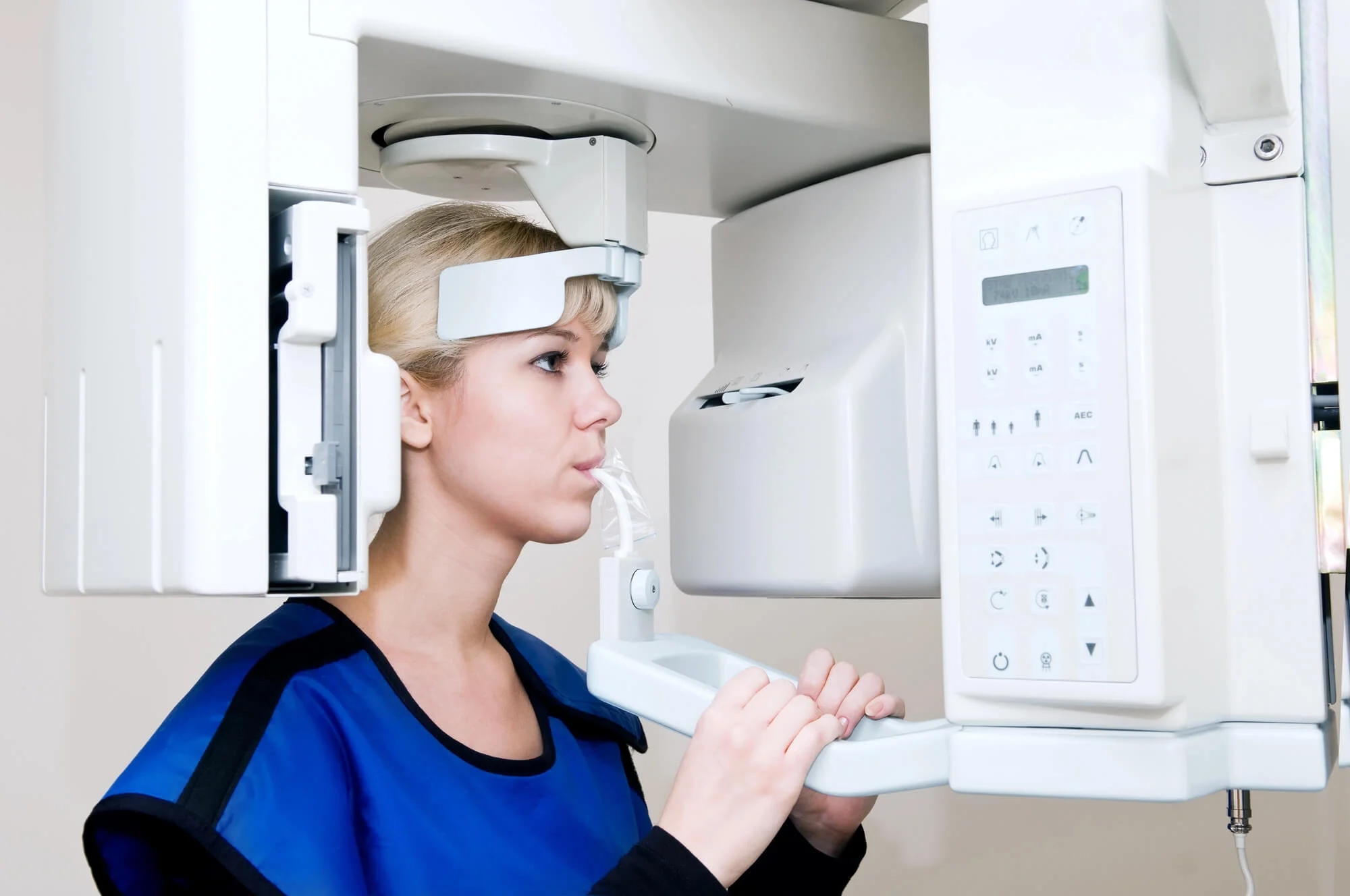 Patient receiving digital X-rays in Seneca